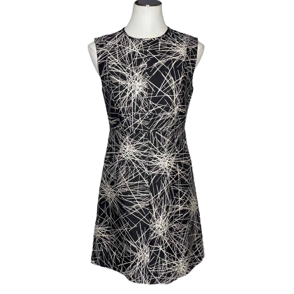 Diane Von Furstenberg | ‘Madyson’ Silk Print Structured Fit & Flare Mini Dress